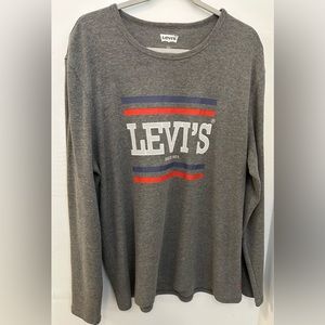Levi's Strauss Graphic Print Logo Men's Long Sleeved Crew Neck Shirt
Size XXL
